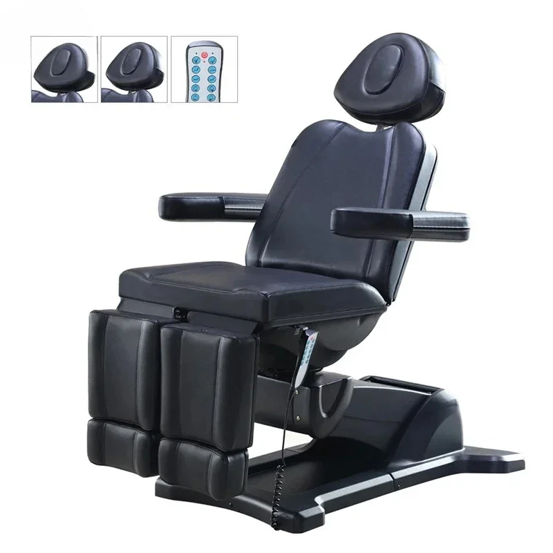 Adjustable Split Leg Design Electric Beauty Massage Bed Customizable LOGO Tattoo SPA Bed