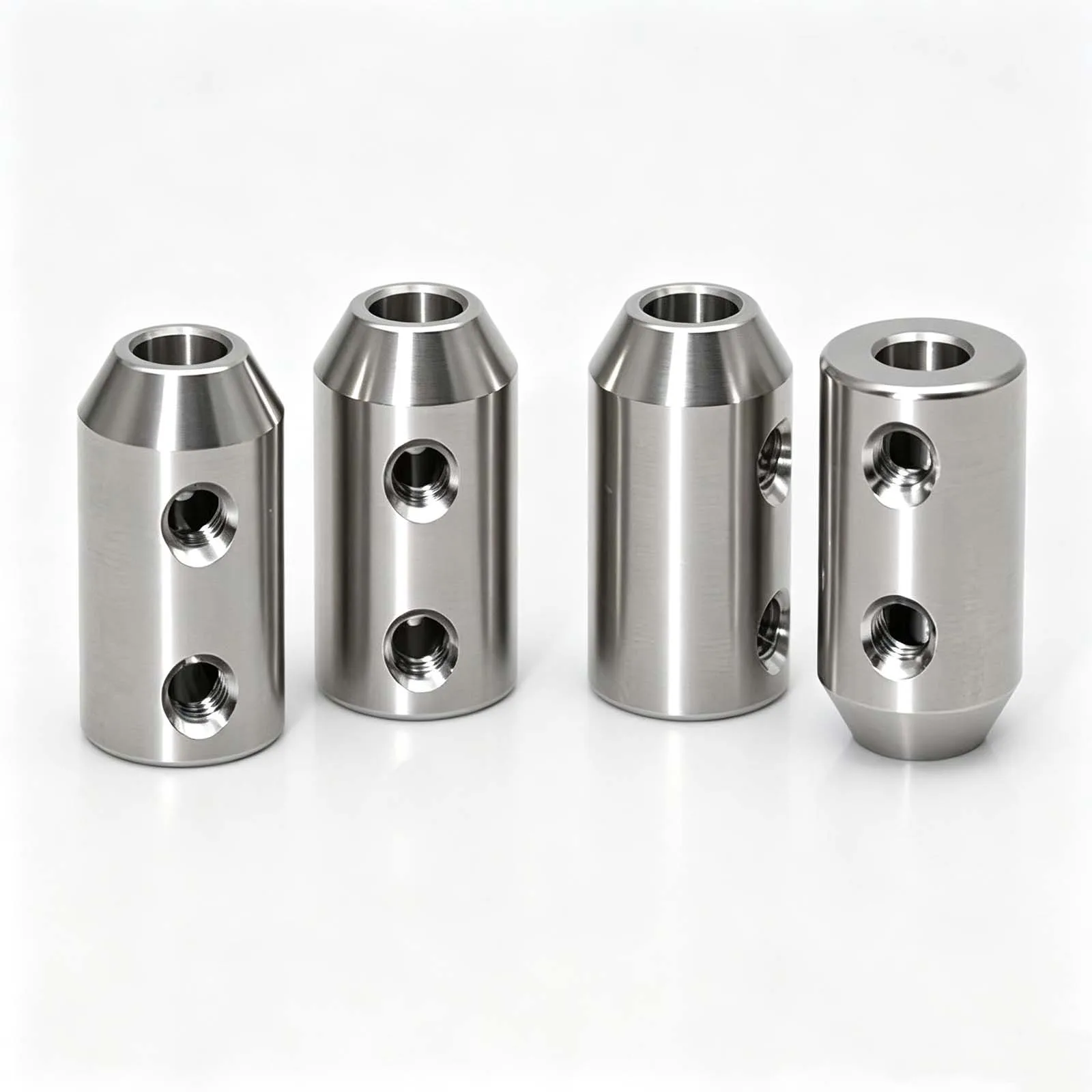 Stainless Steel Tapered Rigid Coupling for Small Engraving Motors & Electric Screwdrivers