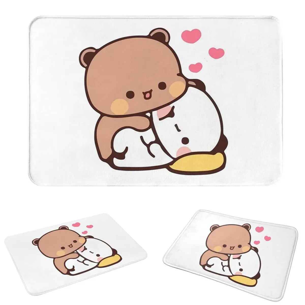 Peach And Goma Bubu Dudu Balloon Doormat Dust-proo Carpet Rug Kitchen Entrance Home Floor Mat for Living room Footpad Mats