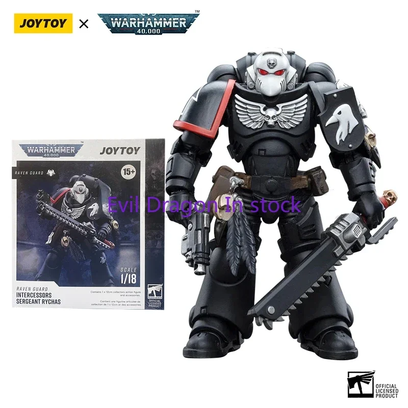 In Voorraad Joytoy 1/18 Actiefiguur (4 Stuks/set) 40K Raven Guard Voorbede Anime Militair Figuur