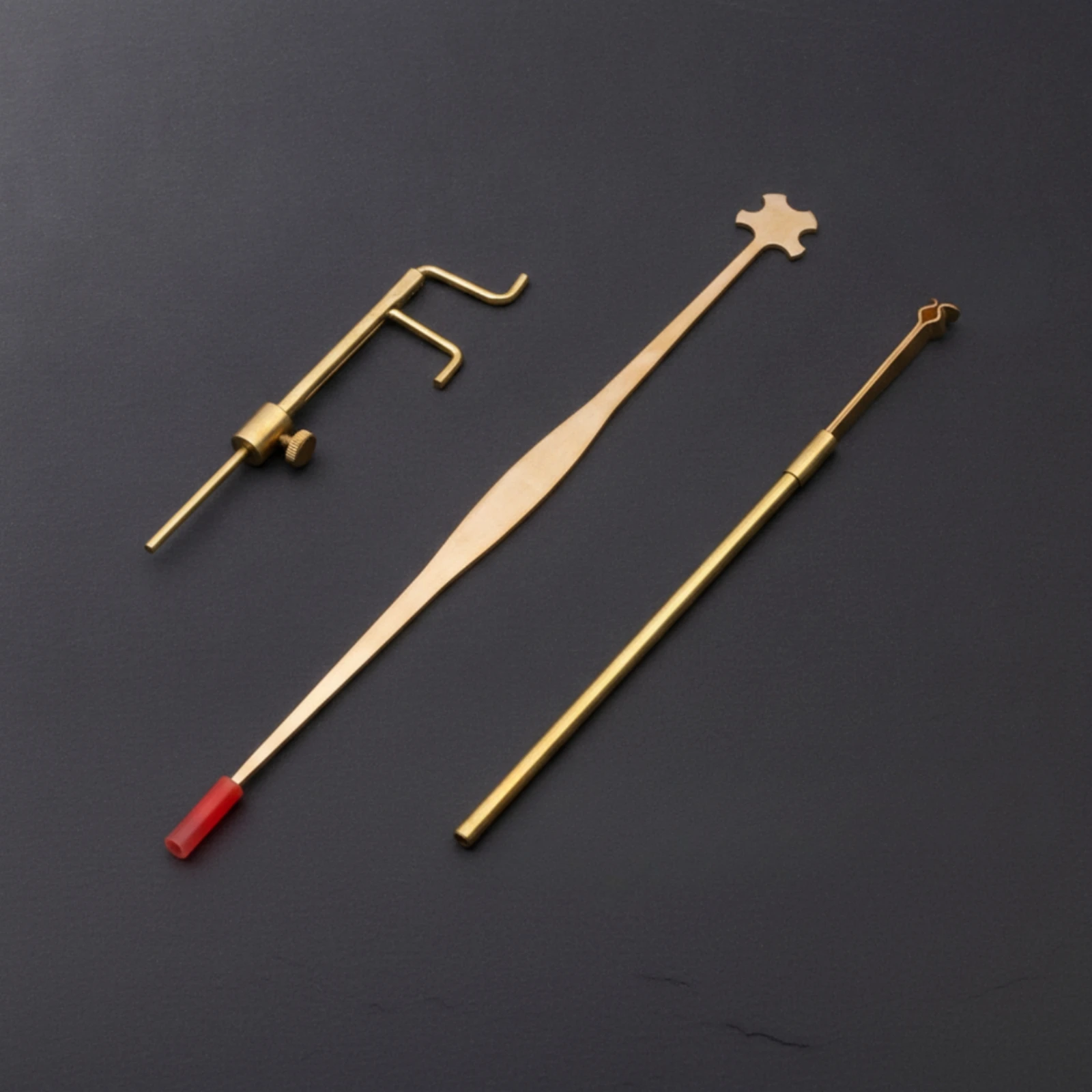 3 Pieces Sound Post Tool Kit with Gauge Tapered Sound Post Tool Set Lutherie Tools Slim Long-Wearing for Luthiers, Workshop