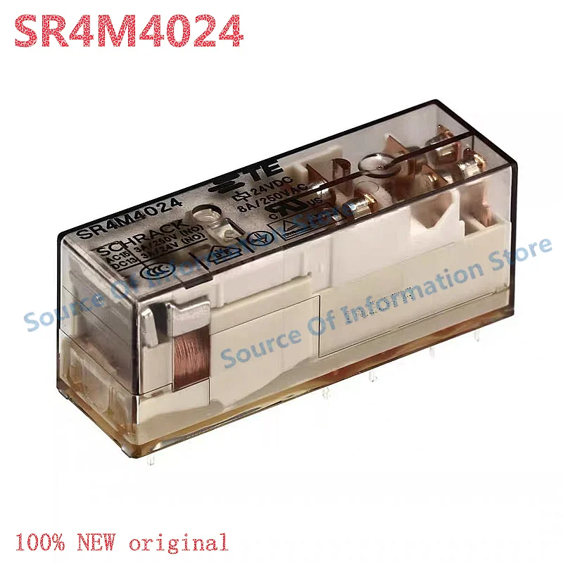 

SR4M4024 Safety Relay 24VDC 10Pin 8A 250VAC - Electronic Control Module for Industrial Use