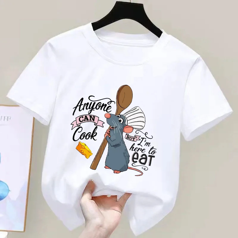 Kids Short-Sleeve Shirt Cute Mouse Print This High-Quality and Comfortable T-Shirt