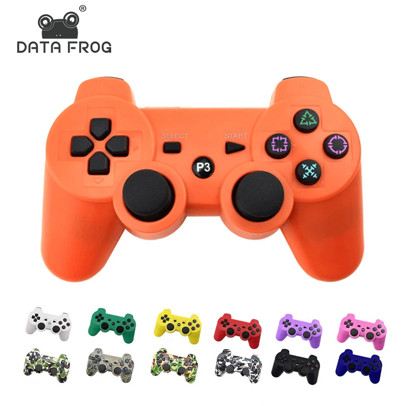 DATA FROG Wireless Bluetooth-compatible For PS3 Console Vibration Joystick for Play Station 3 Gamepad For PC