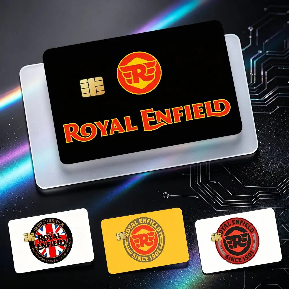 Moto Racing R-RoyaAs E-Enfields Card Stickers for Bank Access Protective Waterproof Film Cover Sticker Surprise Gift