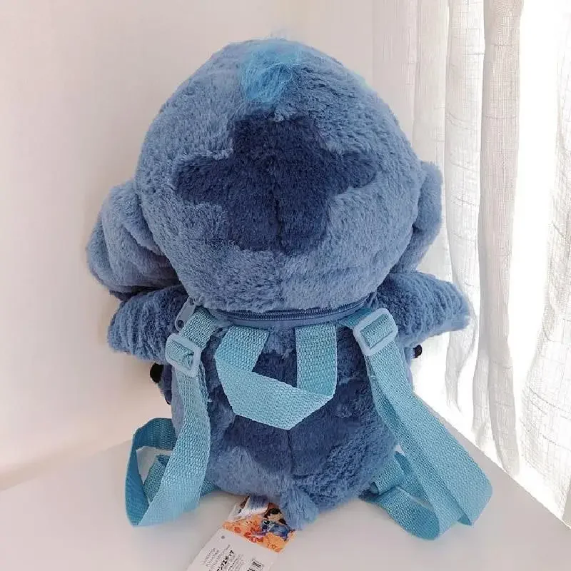 Sac à Dos en Peluche de Dessin Animé Disney Stitch pour Enfant, Cartable Mignon de Grande Capacité, Nouvelle Collection