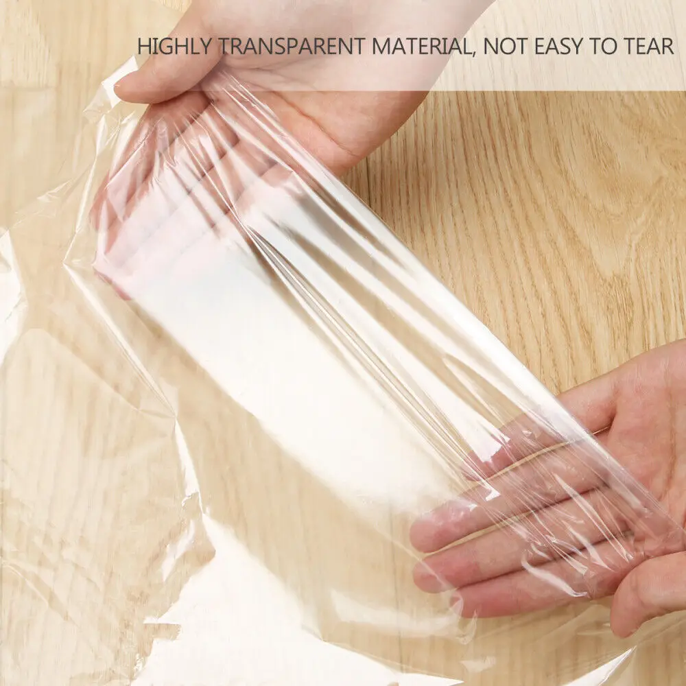 1pcs Transparent Plastic Garment Dust Cover Clothing Storage Bag Suit Wedding Dress Dust Cover Home Utility Dust Cover - Image 4