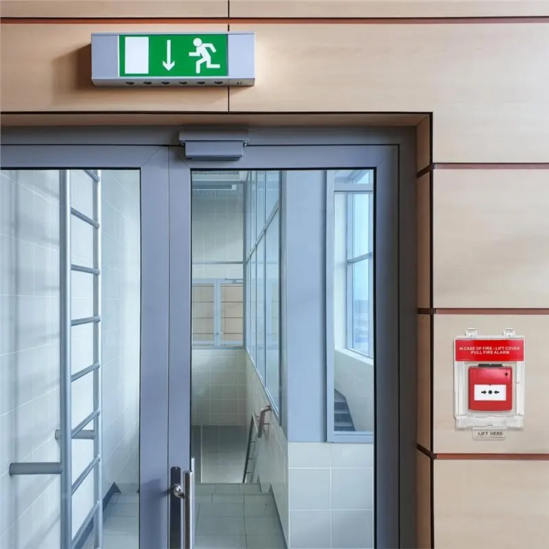 [NEW A09R!】 IP67 Waterproof For Manual Call Point Protective Guard Fire Alarm Cover Pull Station Wall Mounted Safety Case