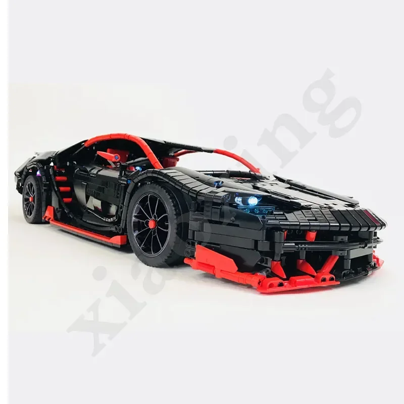 Electric RC Supercar Building Blocks para adultos, MOC-12560, carro esportivo, DIY, corrida, presente de Natal, aniversário