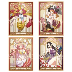 Nami Boa Hancock Board Card Card Protector, Foil Card Sleeves, Escudo, Tampa de Cartão Duplo para MTG, PKM, 60Pcs, 67X92mm
