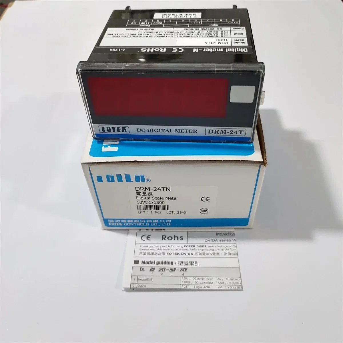 

DRM-24TN DRM-24T FOTEK цифровой шкала постоянного тока новый оригинальный датчик