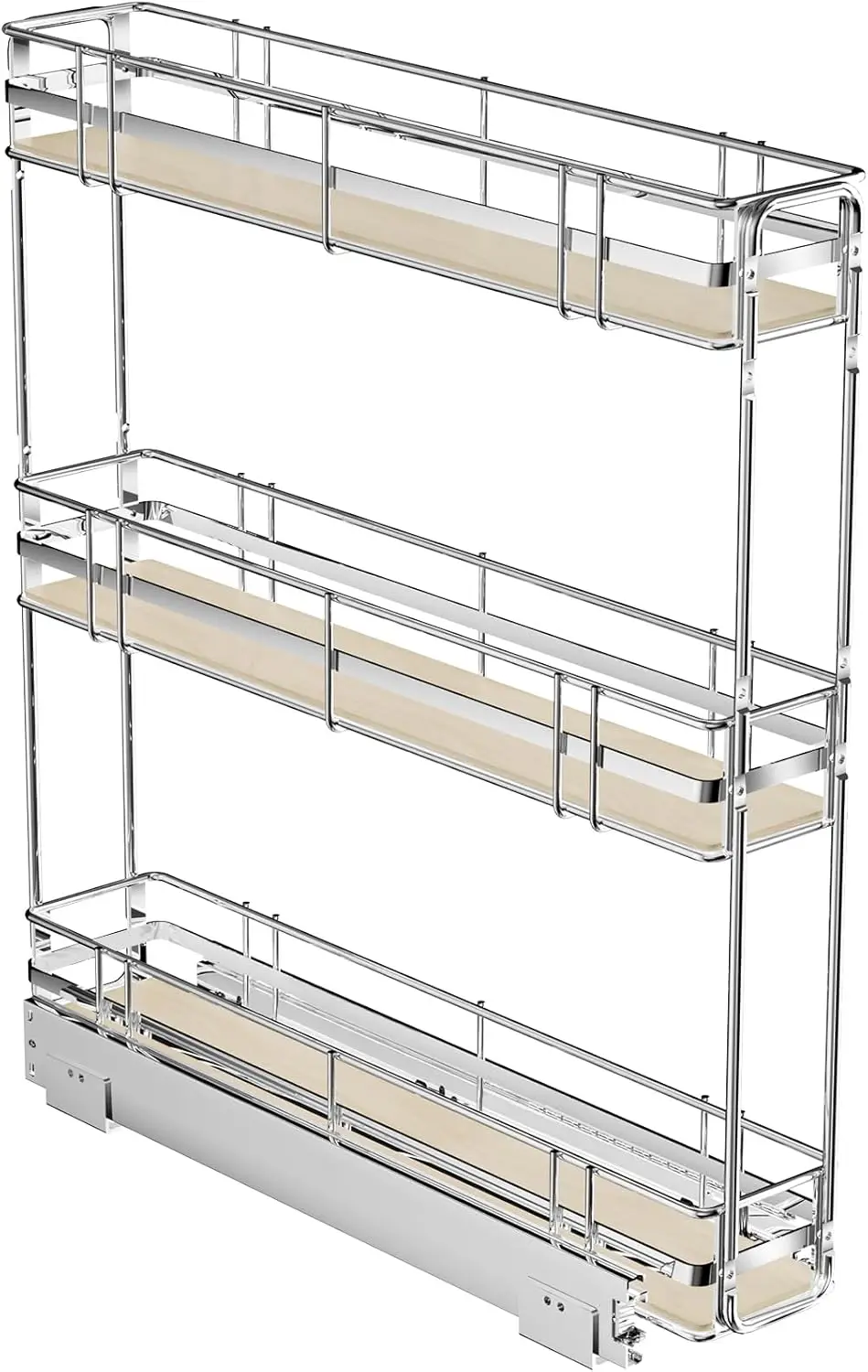 3-Tier Pull Out Cabinet Organizer Spice Rack for Narrow Cabinet 5