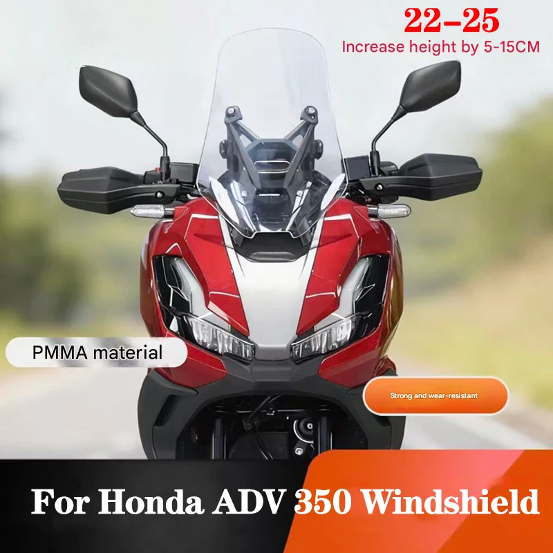 For Honda 22-25 ADV  350 Motorcycles Windshield Front Windshield Modification Deflector Sunshade Chest Protector Accessories