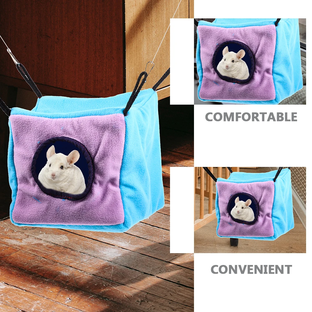 

Double Hammock Cage Small Pet Sugar Glider Cotton Bed Warm Bird Nest Sleeping Comfortable Hamster