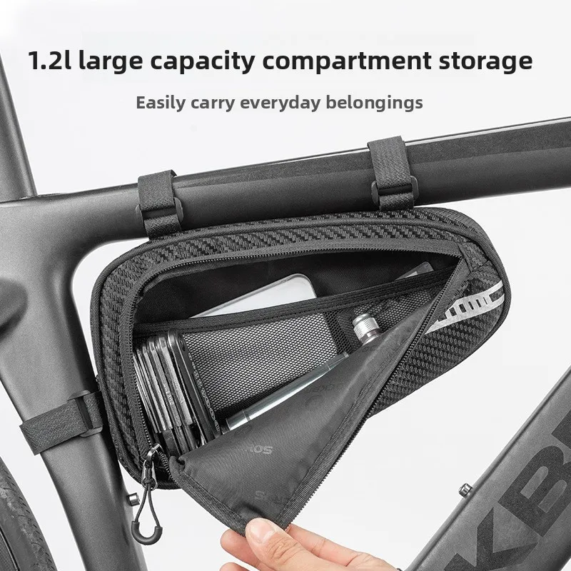 

Tube Bag, Triangular Front Bag, Beam Bag, Mountain Bike Road Seat Bag, Bicycle Bag, Tool Riding Equipment