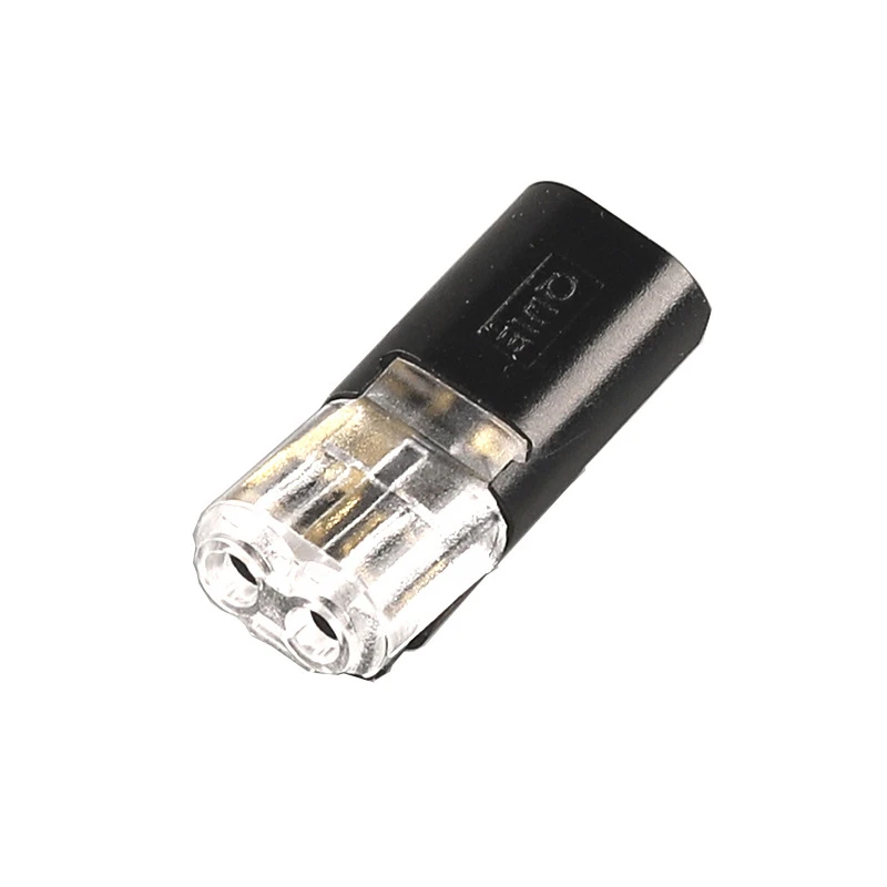 10Pcs LED D2 Quick Wire Connector, 2P Interlocking Terminal Block For Tool-Free Stripless Connection