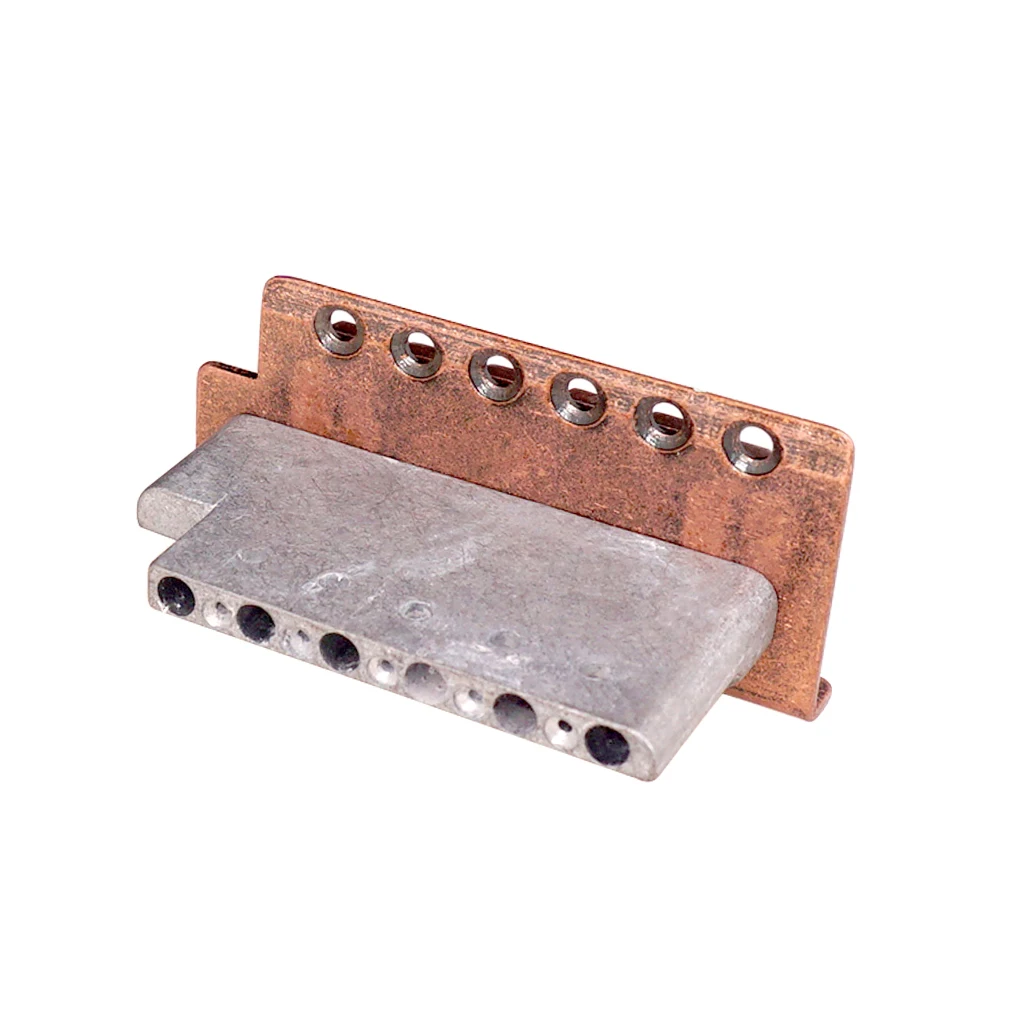 6 String Electric Guitar Tremolo Bridge Micro Tuning Roller Saddle System for ST Guitar Upgrade Parts