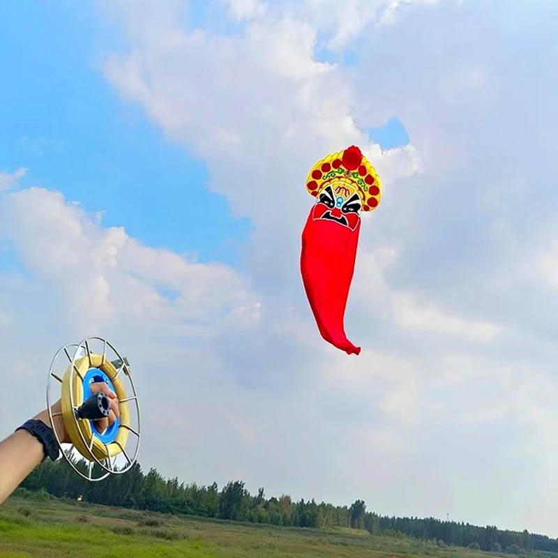 free shipping 8m 10m 20m 27m large peking opera kites flying octopus kites for adults reel 3d kite factory parafoil toy sports