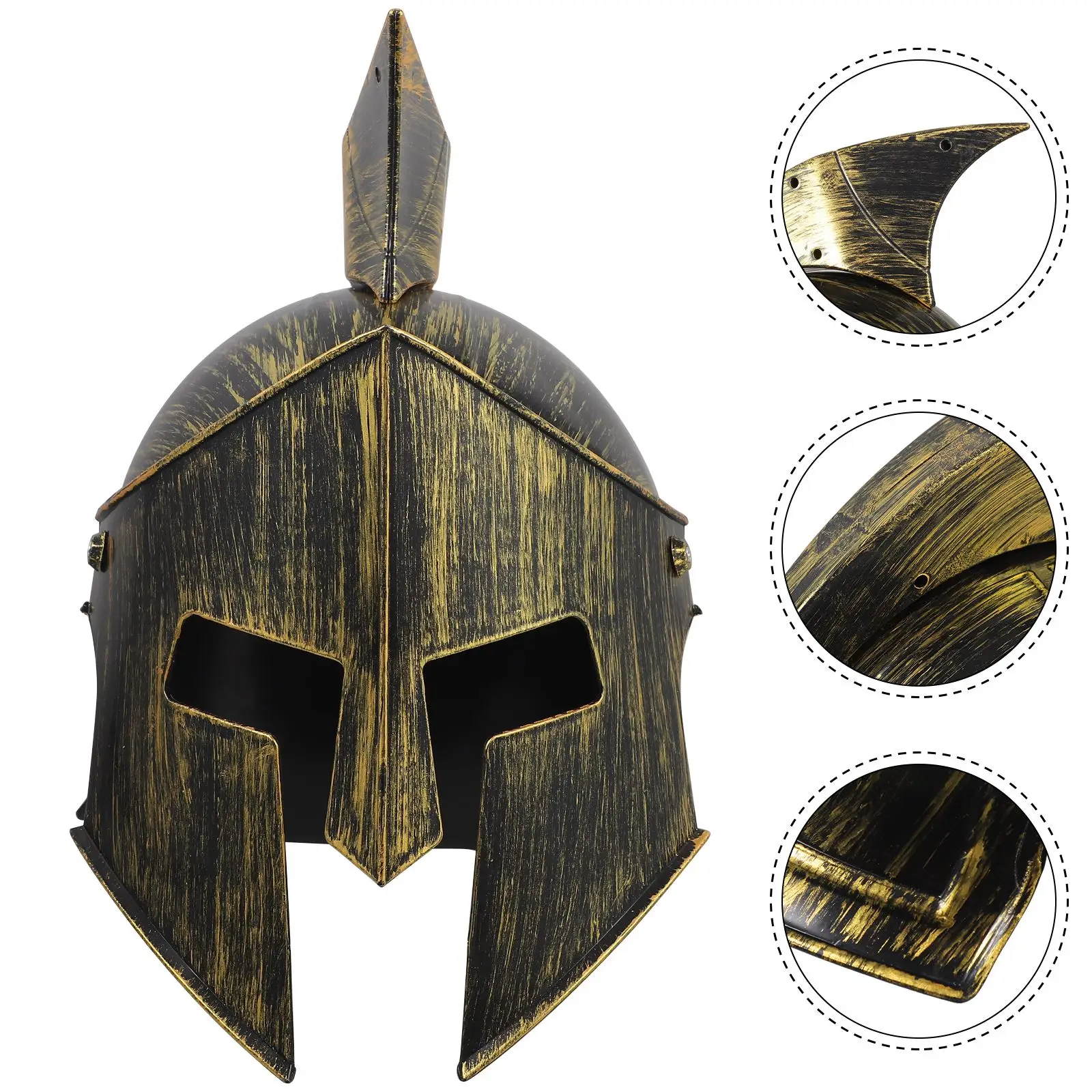 Disfraz romano para hombre, soldado romano, Cosplay Medieval, tocado, accesorio de disfraz, tocado de fiesta griega