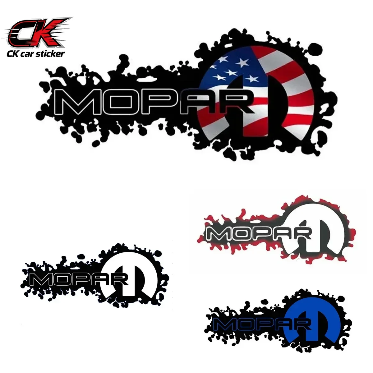 Creative Mopar Car Stickers, Suitable for Cars, Skateboards, Motorcycles, and Notebooks, Decorative Vinyl Stickers