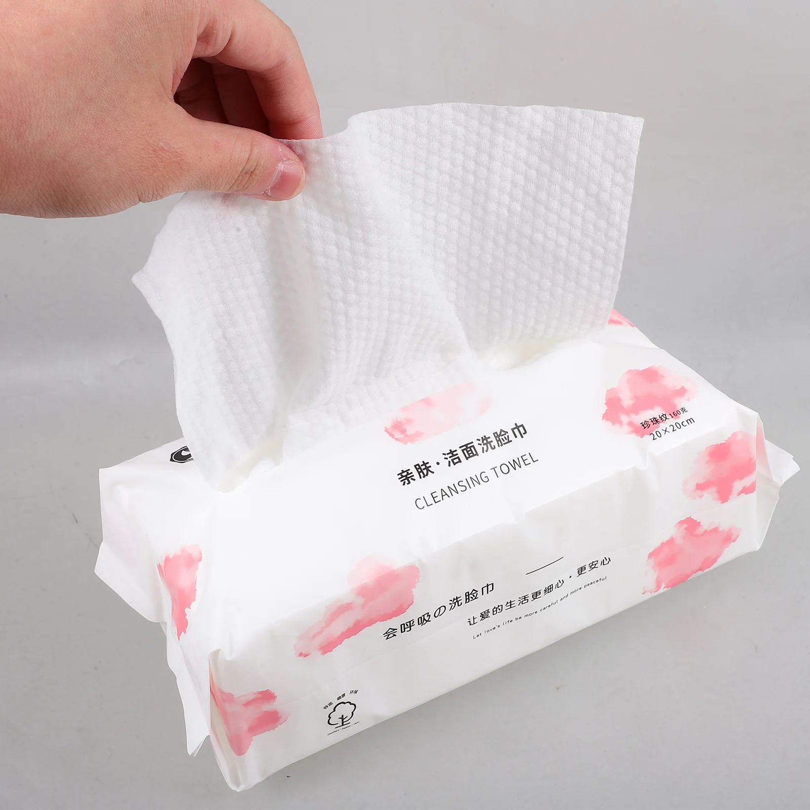 

1Pack Cotton Facial Cleansing Towels Disposable Soft Pure Cotton Wet Dry Use Makeup Remover Nail Polish Remover Cleaning Wipes