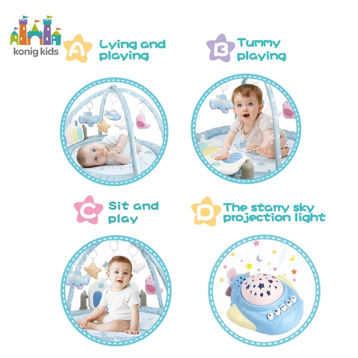 Konig Kids Kick N Play Piano Play Mats Gimnasio Para Bebes Piano Gym Kick Piano Kick Play