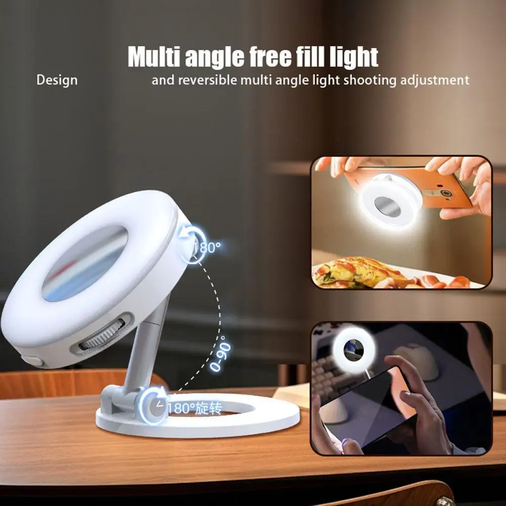 

3-in-1 Fill Light Selfie Light Adjustable Compatible w for iPhone Magnetic mobile phone fill light