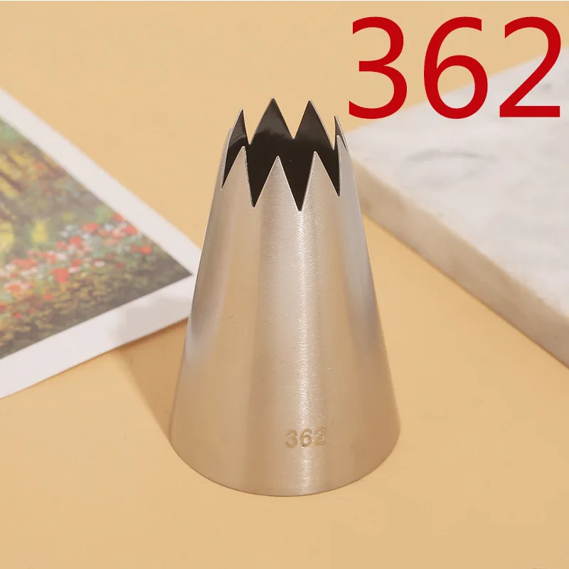 

Stainless Steel Icing Piping Nozzles Cupcake Large Cupcake Pastry Tips Cooking Dessert Cake Decorating Tools For Kitchen #362