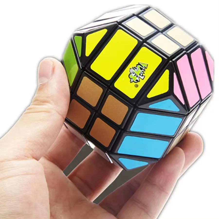 Lanlan quatrième ordre douze bord de diamant Cube magique 4X4X4 quatrième ordre douze bord de diamant Alien Cubo Magico jouets éducatifs