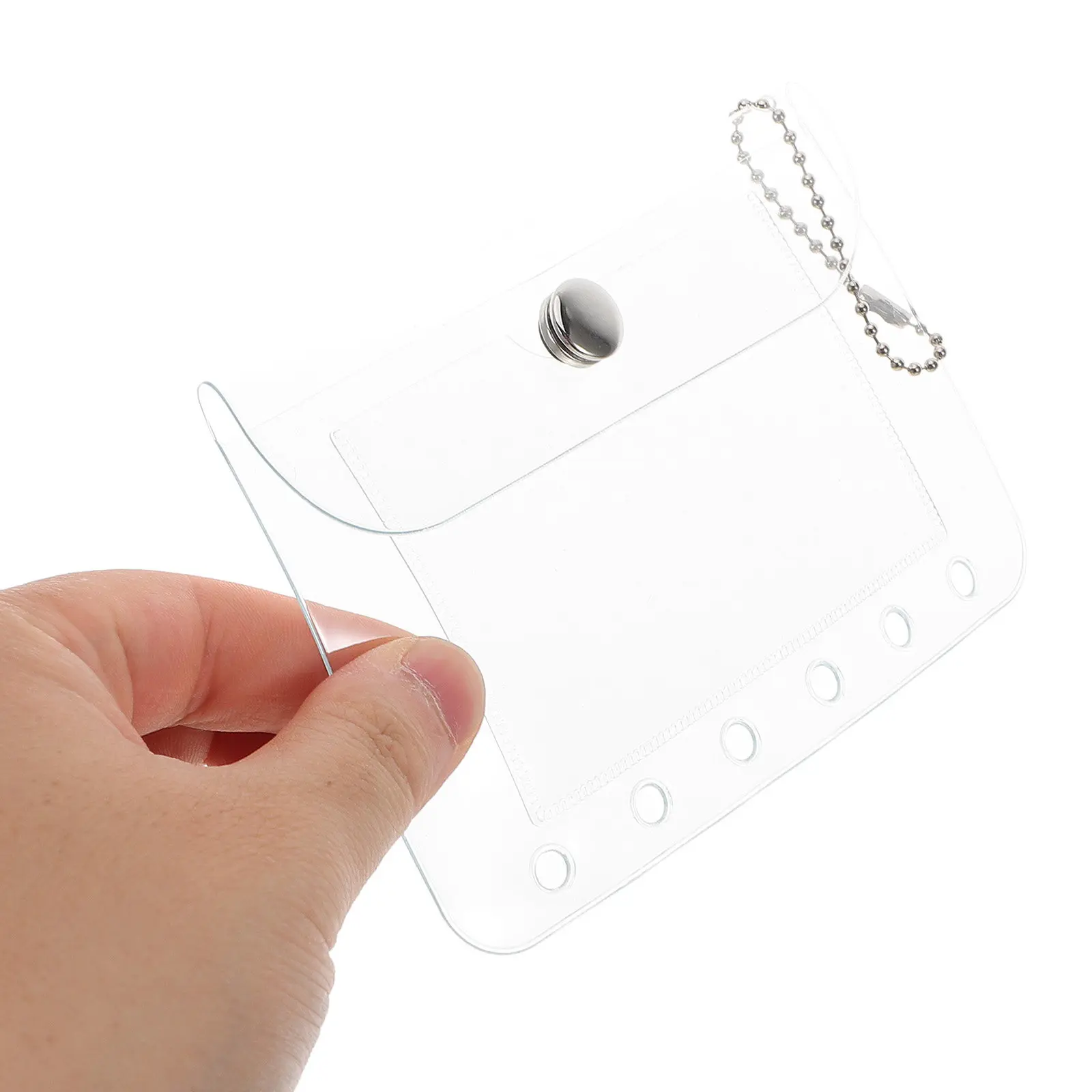 Transparent Mini Binder Card Holder Book for Photocards Postcards Collection Clear Plastic Card Protector Sleeve Photo Album