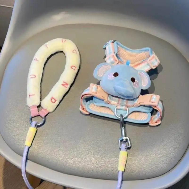 Cute Dog Pet Leash Cat Chest Bag Back Accessories Small Dog Going Out Chest Strap Walking Dog