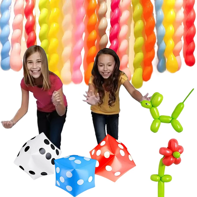 30cm Inflatable Dice for Gaming Parties Gatherings Entertainment Props with Decorative Balloons for Gambling Themed Games TMZ