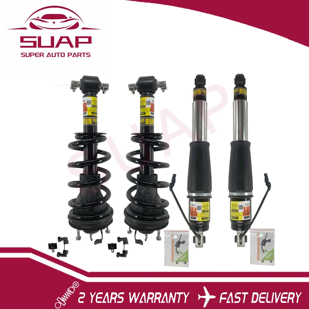 84176631+84176675 4PCS Front Rear WIth Magnetic Air Shock Absorber For Cadillac Escalade GMC Yukon 2014-2019