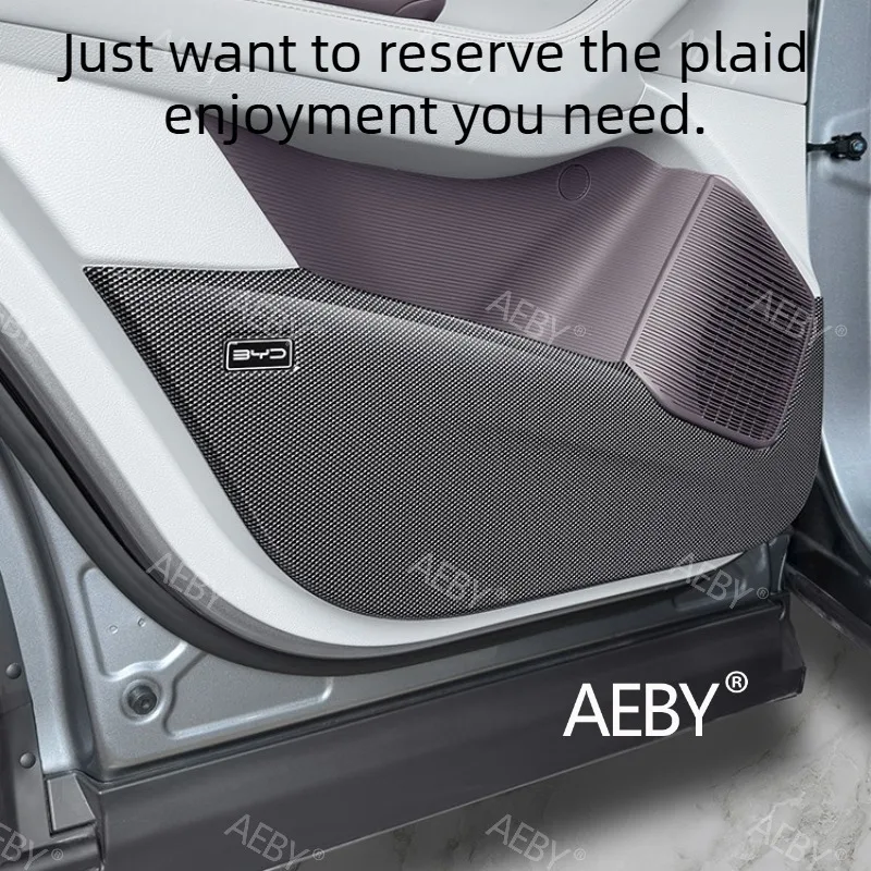 For BYD Seal U DM-i 2020-2025 Car Door Anti-Kick Guard Mat,Front & Rear Door Kick Panel Protector,Heavy Duty Protective Cover