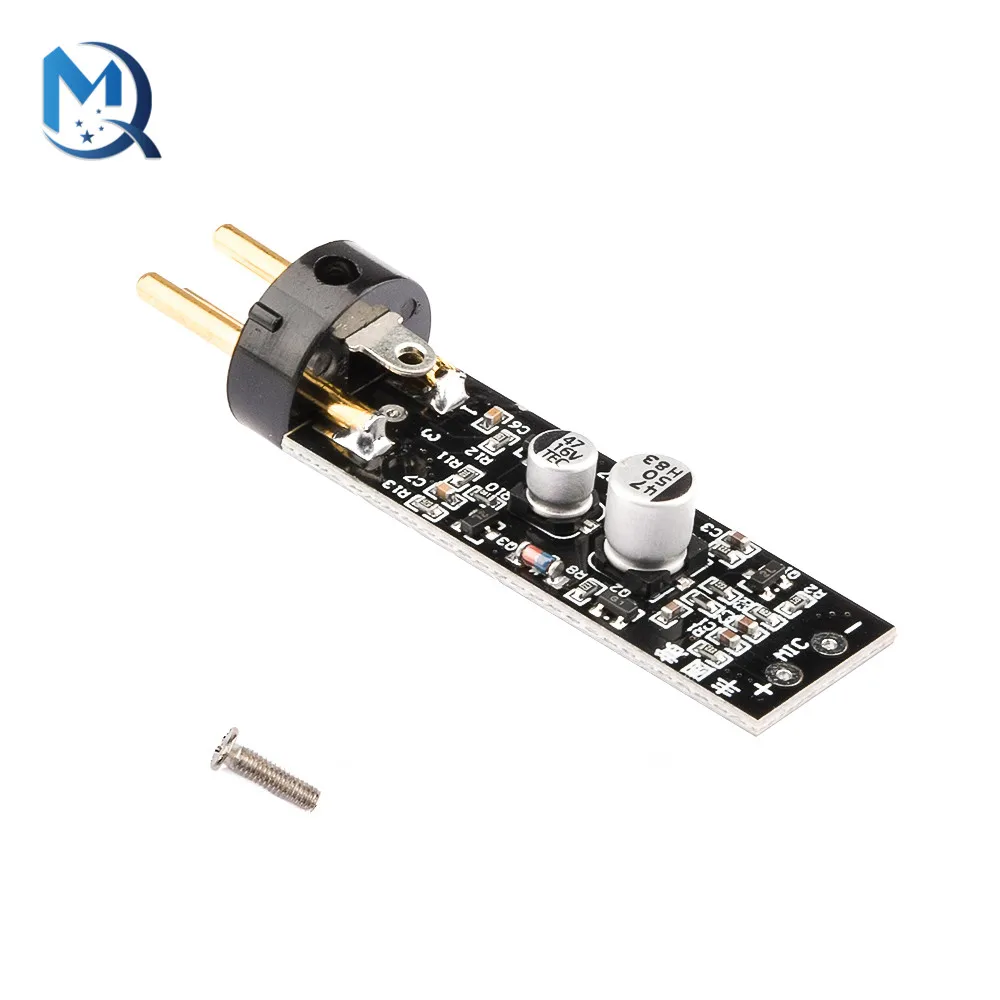 Microphone Amplifier Board 48V Phantom Power Electret Condenser Electret Capacitor 250 ohms Amplifier Module