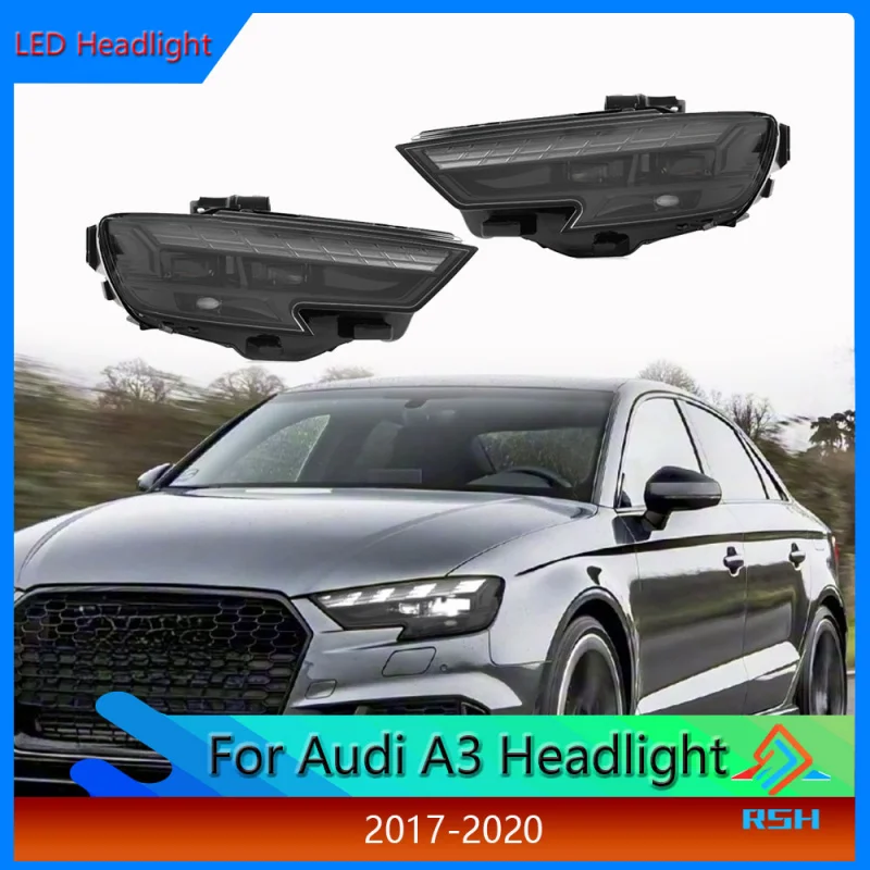 

Для Audi A3 фара в сборе 2017-2020 модификация обновление от старого до нового стиля светодиодные DRL последовательные указатели поворота