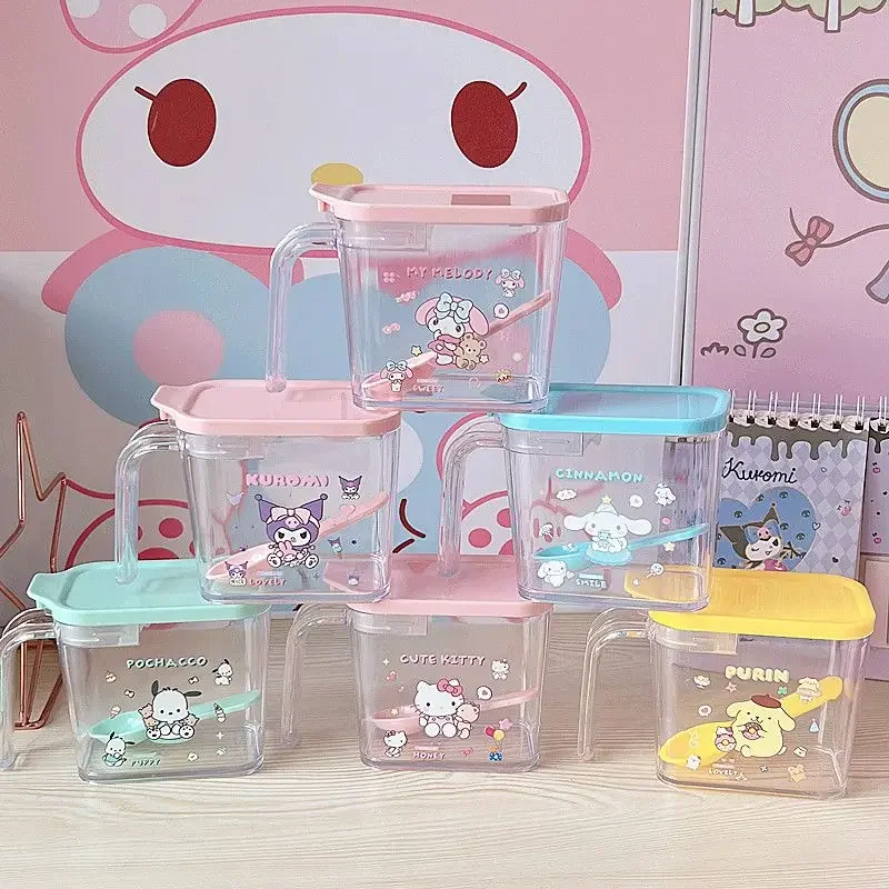 

Sanrio Kawaii Hello Kitty Seasoning Storage Box My Melody Kuromi Anime Cartoon Fashion Exquisite Household Kitchen Seasoning Jar