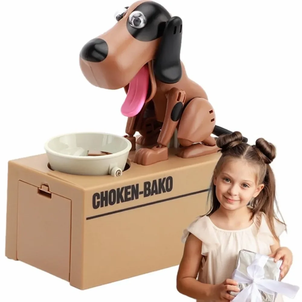 Nieuwe Leuke Hond Spaarpot Anti-val Elektronische Smart Puppy Kat Box Spaarpot Duurzaam Geautomatiseerde Geldbesparende Box Home Decor