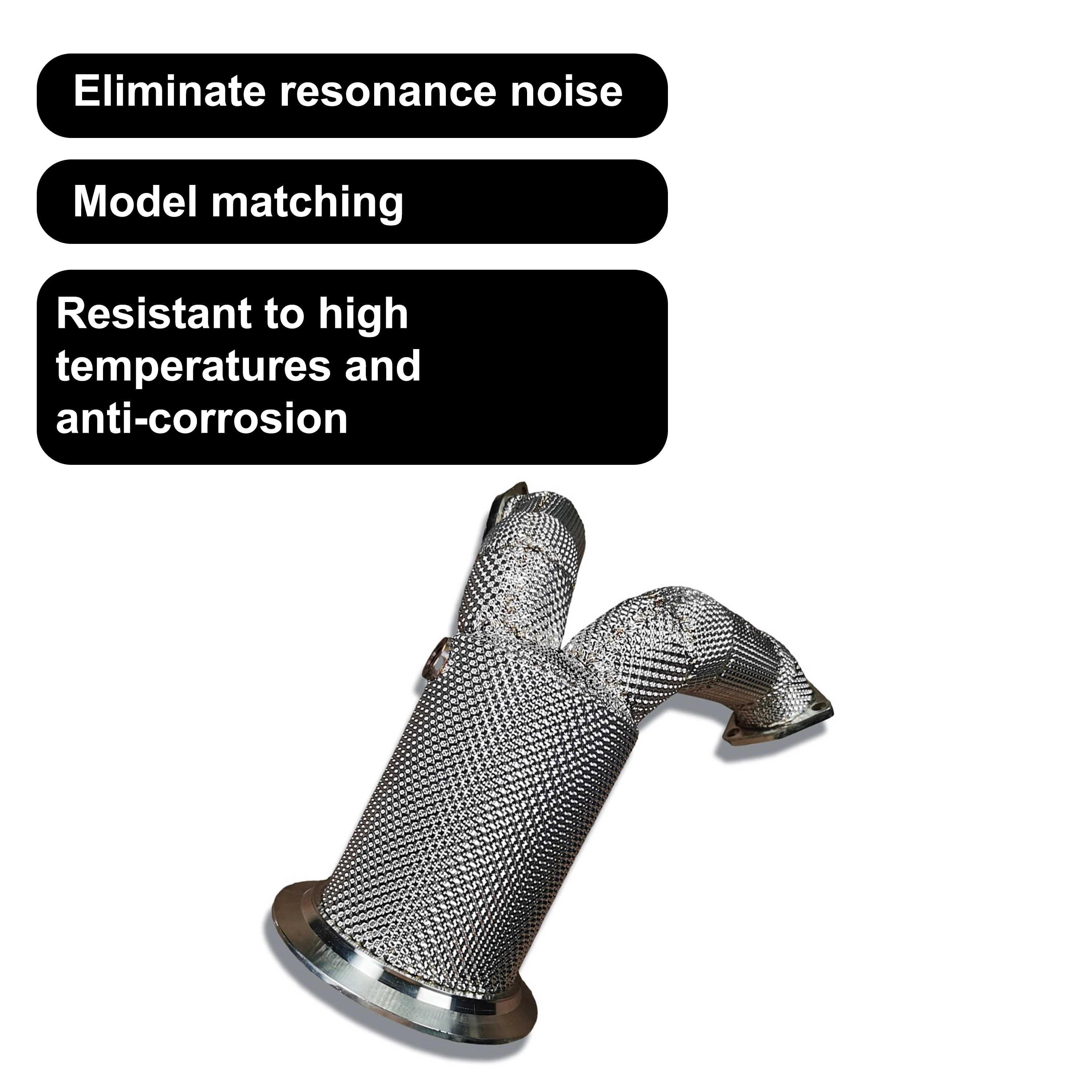 ACE Auspuffkrümmer für Audi S4 S5 3.0T B9 2013-2023 Downpipe mit Hitzeschutz, exakte Passform, hochwertiges Auspuffrohr mit optimiertem Durchfluss – Detail 5