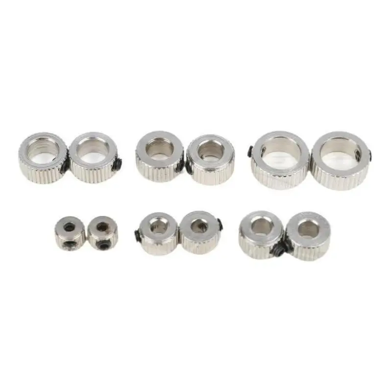 4Pcs Knurled Wheel Collar Wheel Hub Stop, Wheel Limit Collar for Fixed Wing RC Plane, Inner Diameter 2.1/3.1/4.1/5.1/6.1/8.1mm