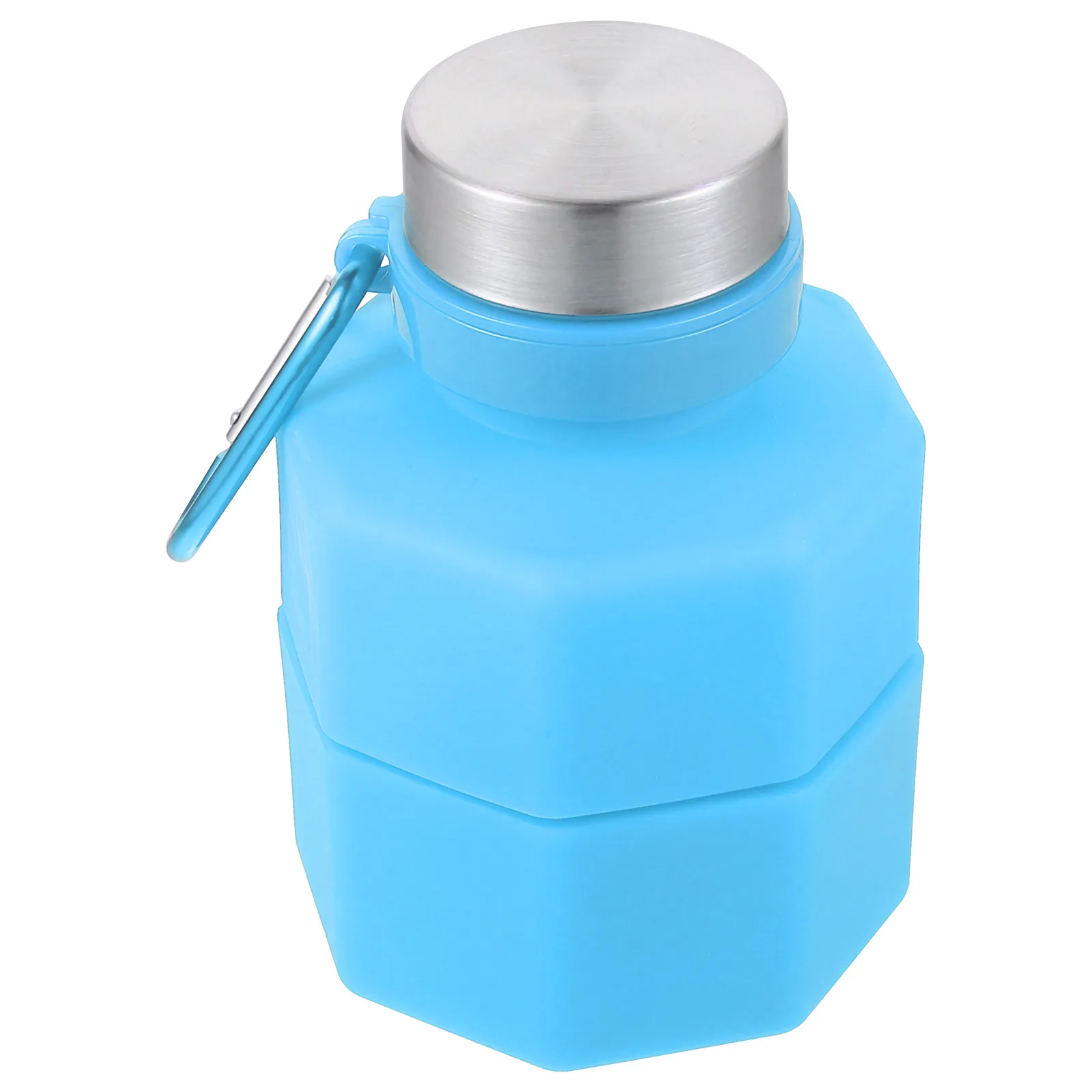 

Sports Water Bottle 650ml Red Dumbbell Shape Collapsible Kettle Portable Outdoor Running Gym Yoga Clean