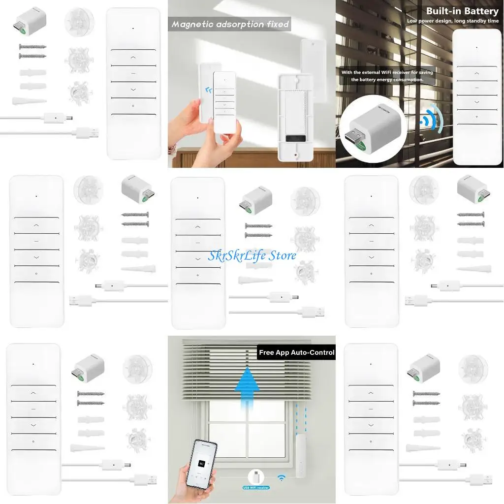 

E65E Electric Roller Blind Motor WiFi Intelligent Control Mobile App & Remote Operation Home Automation Ready Quiet ABS