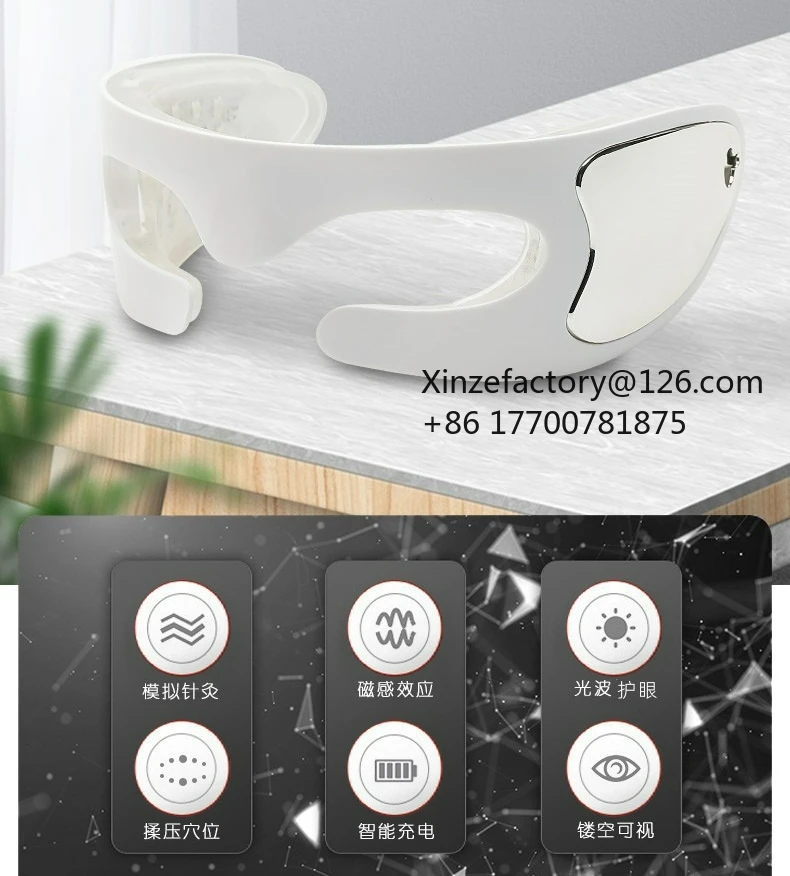 Factory Direct 2026 Top Rated Eye Protection Instrument Vibration Phototherapy Massage Relieves Eye Fatigue Rechargeable