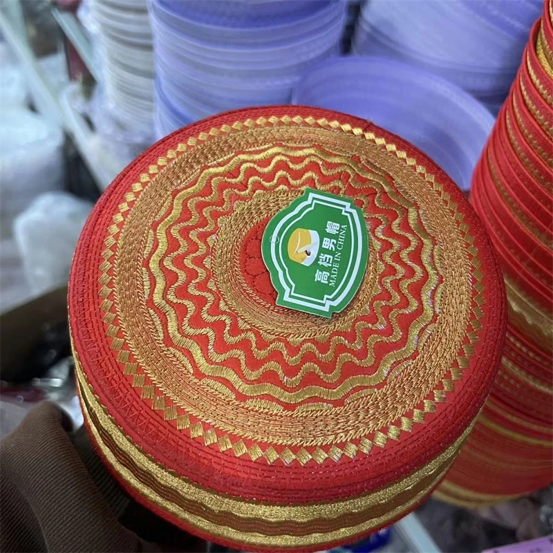 หมวกมุสลิมสำหรับผู้ชายผลิตภัณฑ์ภาษีตุรกีส่งฟรี Peci kufi kippah อิสลามซาอุดิ03109ปักงานแต่งงานฤดูร้อนเจ้าบ่าว