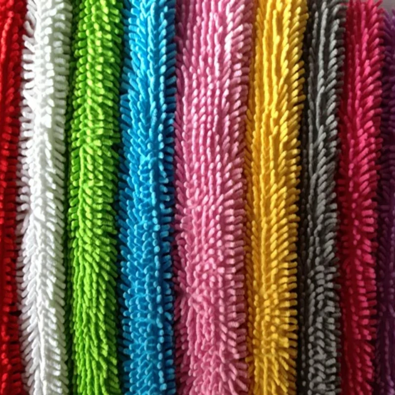 Chenille Caterpillar Plush Fabric 150cm Wide Polyester Fuzzy Material 1.5cm Pile 4mm Yarn for Mop Cloth, Carpets, Dolls & Crafts