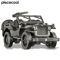 Piececool 3D Puzzles Metal Willys MB SUV Model Building Kits Creative Toys for Adult DIY Sets