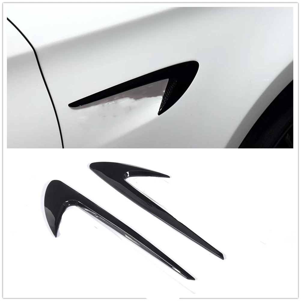 

Gloss Black Side Air Vent Fender Trim For Mercedes Benz A/B/C/E/S/CLA/GLA/GLC/GLE/GLS Class W205 W204 W212 W213 X253 X156 E63