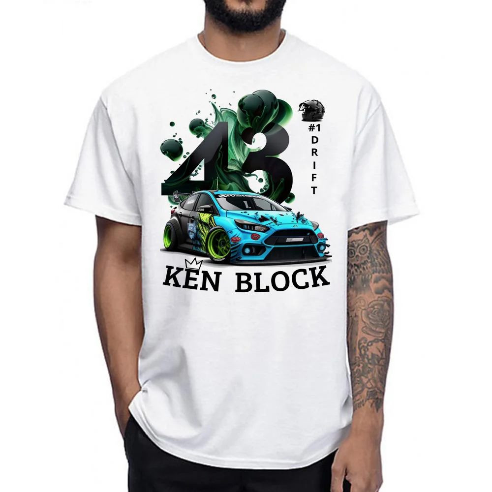 Ken Block 43 top men comic graphic Japanese t-shirts male streetwear clothing