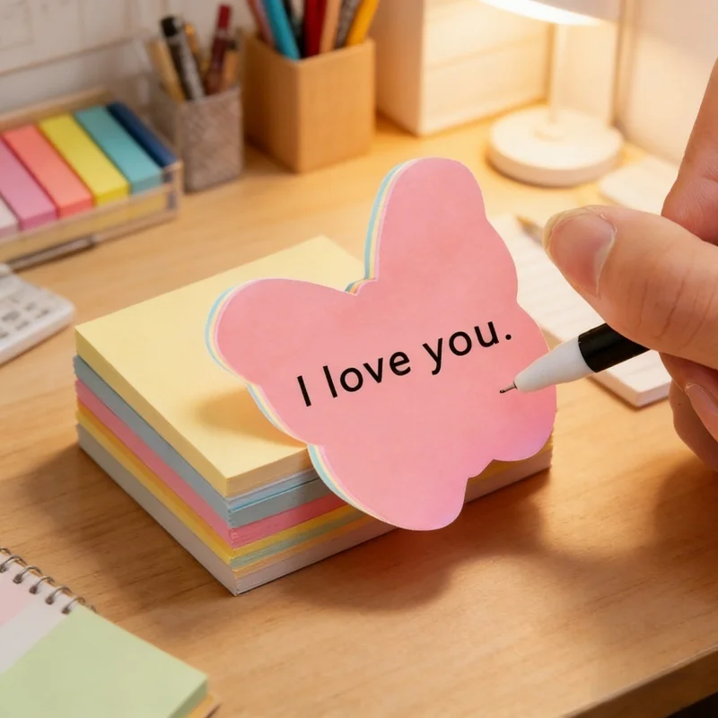 100 Sheets/Pack Sticky Notes Suitable for School, Office, - Strong Adhesive No Residue, Soft for Students, Employees