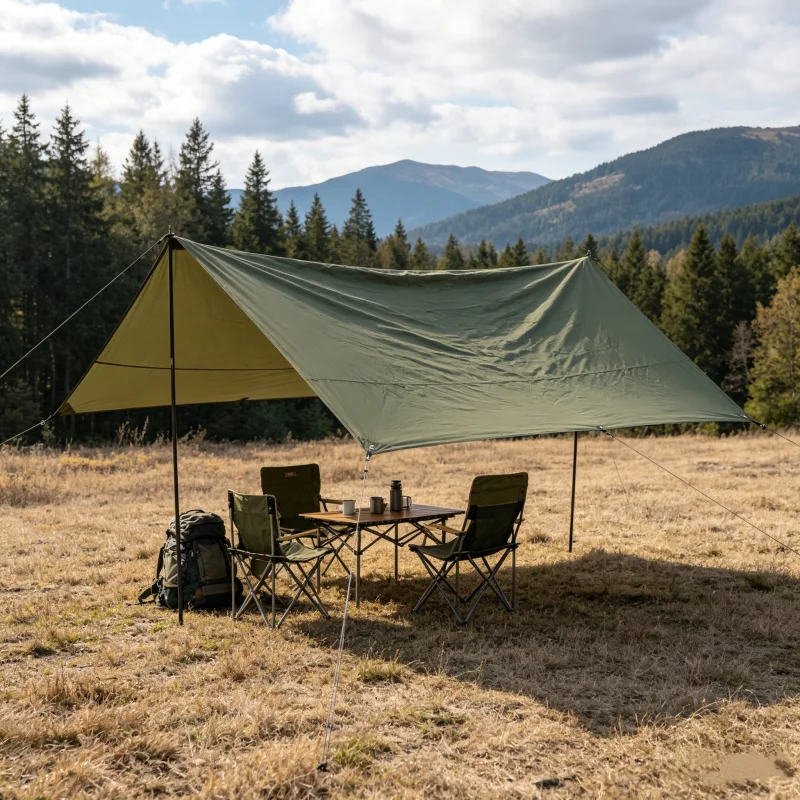 Multi-Purpose Waterproof Tarp Thick Oxford Cloth Sun Shade Sail Picnic Mat Outdoor Moisture-proof Mat Tent Pad Furniture Cover